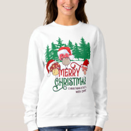 MERRY CHRISTMAS MUSHROOMS im Wald Sweatshirt