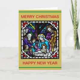 MERRY CHRISTMAS NATIVITY SCENE KARTE