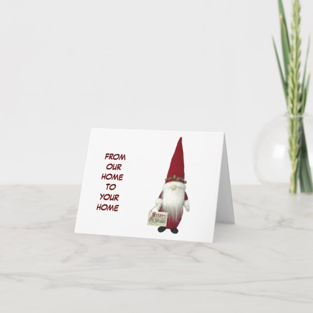 **MERRY CHRISTMAS NEIGHBOR** GNOME-SPASS-KARTE KARTE (Vorderseite)