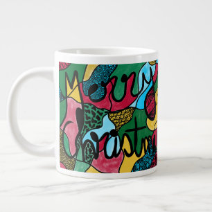 MERRY CHRISTMAS NEUROGRAPHIC & BLACK LINIE Jumbo-Tasse