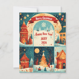 Merry Christmas New Year 20xx Feiertagskarte