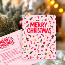 MERRY CHRISTMAS Niedlich Doodle Whimsical CUSTOM