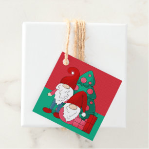 MERRY CHRISTMAS   Niedliche Feiertagsgnomen Geschenkanhänger