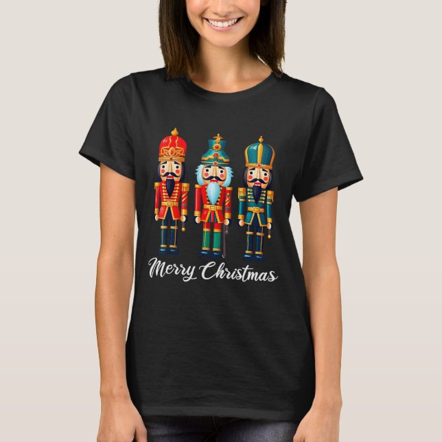 Merry Christmas Nutcracker Ballet Festive Xmas Men T-Shirt (Vorderseite)