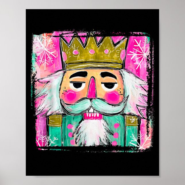 Merry Christmas Nutcracker Men Women Kids Xmas Paj Poster (Vorne)