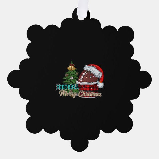 Merry Christmas Ornament Karte (Vorderseite)