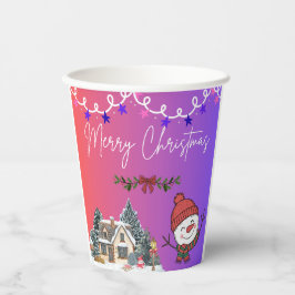 Merry Christmas Paper Cups Pappbecher