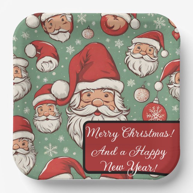 Merry Christmas! Paper Plates Pappteller (Vorderseite)