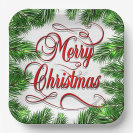 Merry Christmas Pappteller