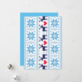 Merry Christmas pattern 2 Feiertagskarte