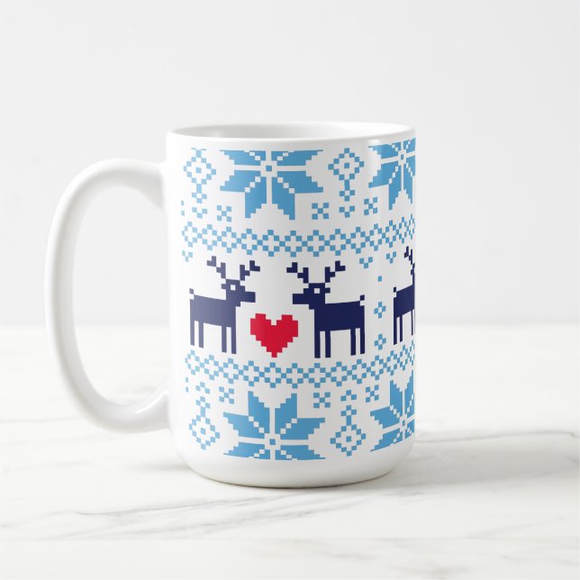Merry Christmas pattern 2 Kaffeetasse (Links)
