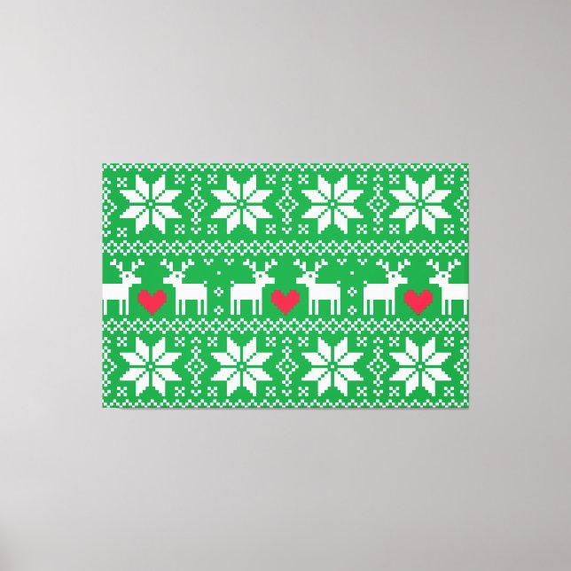 Merry Christmas pattern 2 Leinwanddruck (Vorderseite)