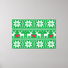 Merry Christmas pattern 2 Leinwanddruck