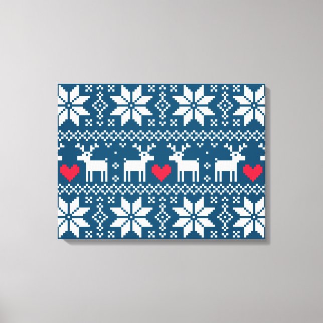 Merry Christmas pattern 2 Leinwanddruck (Vorderseite)