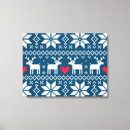 Merry Christmas pattern 2 Leinwanddruck