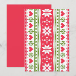 Merry Christmas pattern 3 Feiertagskarte