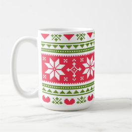 Merry Christmas pattern 3 Kaffeetasse