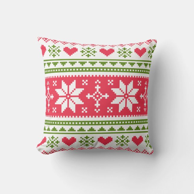 Merry Christmas pattern 3 Kissen (Vorderseite)
