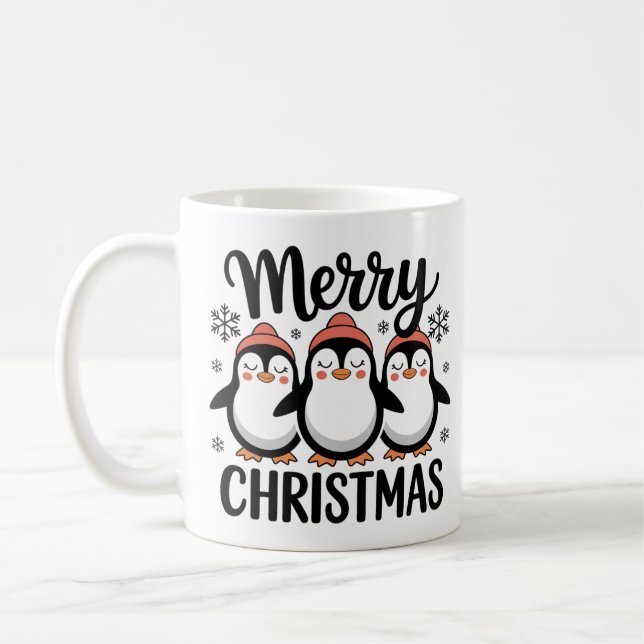 Merry Christmas Penguin Mug, Cute Holiday Coffee  Kaffeetasse (Links)
