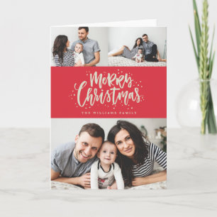 MERRY CHRISTMAS photo christmas greeting card Feiertagskarte