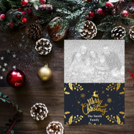 Merry Christmas photocard Feiertagskarte