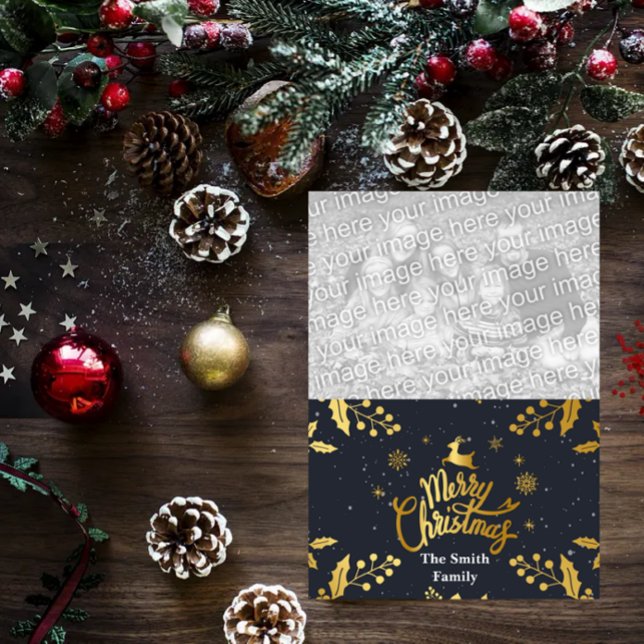 Merry Christmas photocard Feiertagskarte (Von Creator hochgeladen)