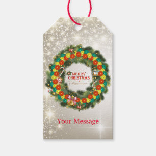 Merry Christmas Pickleball 1 Optionen Geschenktast Geschenkanhänger