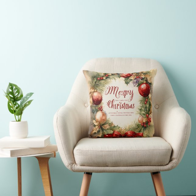 MERRY CHRISTMAS PILLOW KISSEN (Stuhl )
