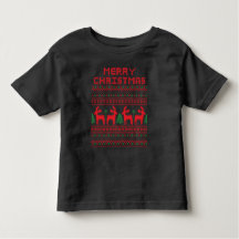 MERRY CHRISTMAS PIXEL ART STYLE T - Shirt