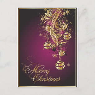 Merry Christmas Postcard Feiertagspostkarte
