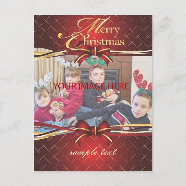 Merry Christmas, postcards Feiertagspostkarte (Vorderseite)