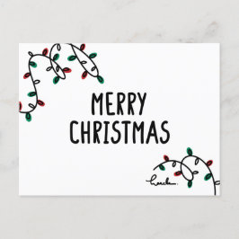 merry christmas  postkarte