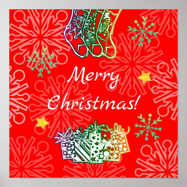 Merry Christmas Print, Value Poster Paper (Matte) (Vorne)