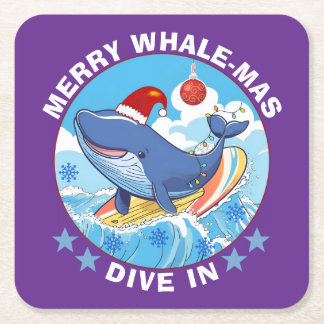 Merry Christmas Rechteckiger Pappuntersetzer