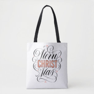 Merry CHRISTmas Religious Red Marquee Calligraphy