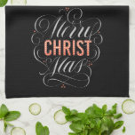 Merry CHRISTmas Religious Red Marquee Chalkboard Geschirrtuch<br><div class="desc">Lichte seinen Namen in marquee Lichtern auf und erinnere dich daran, warum wir "Fröhliche Weihnachten" sagen. Dieses Design kommt in ein paar Variationen und auf vielen verschiedenen Produkten, Karo sie alle heraus, um genau zu sehen, welche Richtung Sie gewollt zu nehmen. Die berufliche Schrift von Ivan Angelic ist in Schwarz...</div>