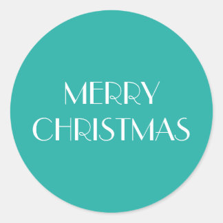 MERRY CHRISTMAS! RUNDER AUFKLEBER