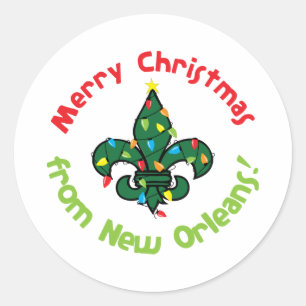 Merry Christmas Runder Aufkleber