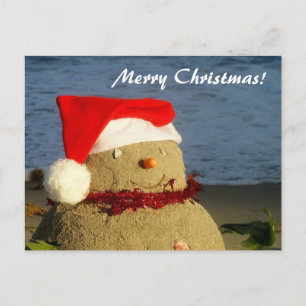 Merry Christmas! Sandman / Snowman Feiertagspostkarte