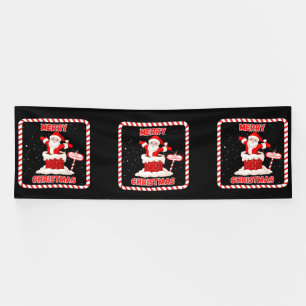 Merry Christmas Santa Collection 4x12 Vinyl Banner