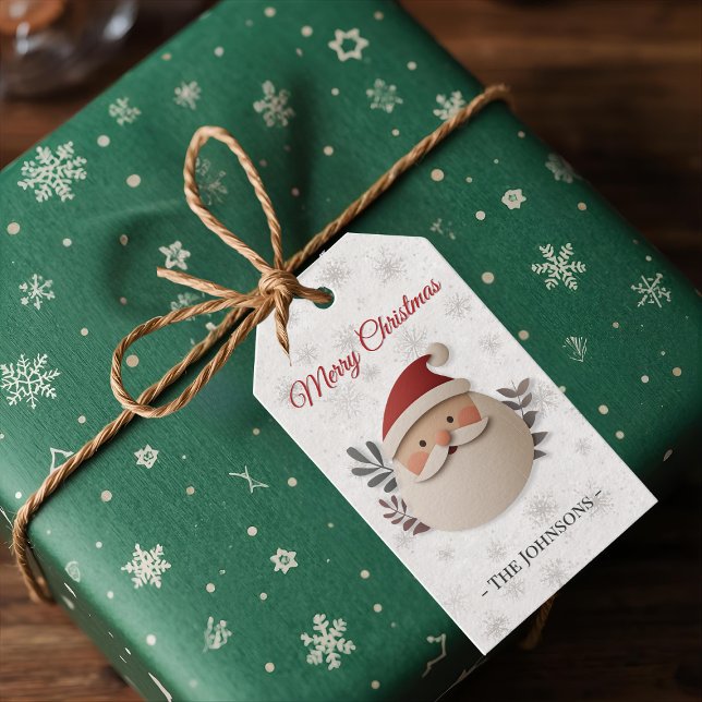 Merry Christmas Santa – Personalized Holiday Gift  Geschenkanhänger (Von Creator hochgeladen)
