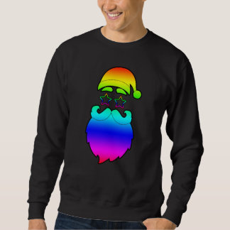 Merry Christmas Santa Rainbow Sweatshirt