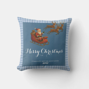Merry Christmas Santa Reindeer Paper Napkin Kissen