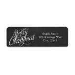 MERRY CHRISTMAS Script Chalkboard Address Labels<br><div class="desc">MERRY CHRISTMAS Script Chalkboard Address Labels</div>