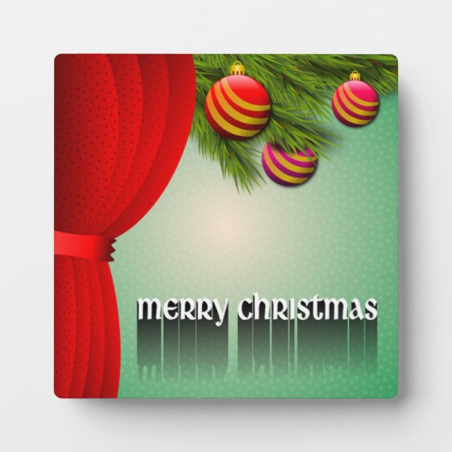 "MERRY CHRISTMAS"-SIGN FOTOPLATTE (Vorderseite)