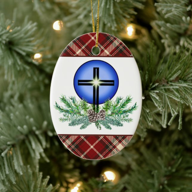 Merry Christmas St. Luke Lutheran Church  Keramik Ornament (Baum)
