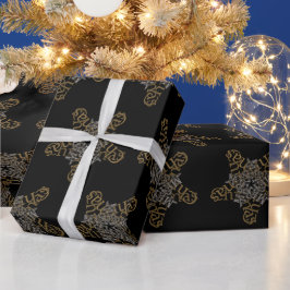 Merry Christmas Star Calligraphy Small Motif Geschenkpapier