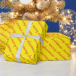 MERRY CHRISTMAS STYLISH MODERN YELLOW COLOR GIFTS GESCHENKPAPIER<br><div class="desc">MERRY CHRISTMAS STILVOLL MODERNE GELBE FARBE GIFTS Wrapping Paper,  INDIVIDUELLE NAME PERSONALISIERT MERRY CHRISTMAS WRAPPING PAPIER.</div>