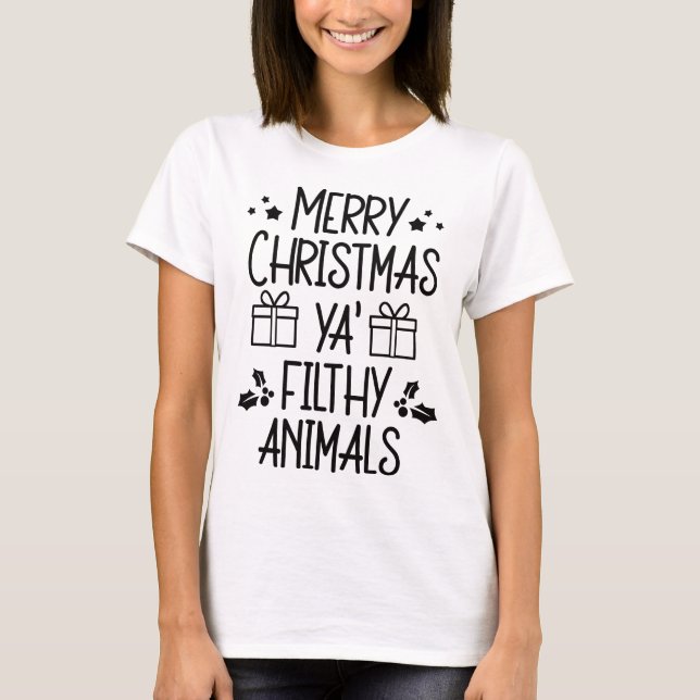 Merry Christmas T-Shirt (Vorderseite)
