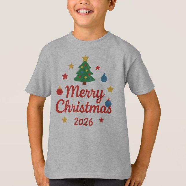  Merry Christmas T-Shirt (Vorderseite)